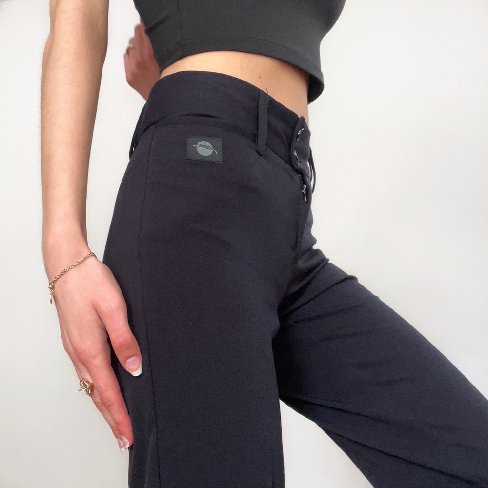 Gorgeous black straight leg suit pants/ trousers, size 6 🍒 - Picture 6 of 7